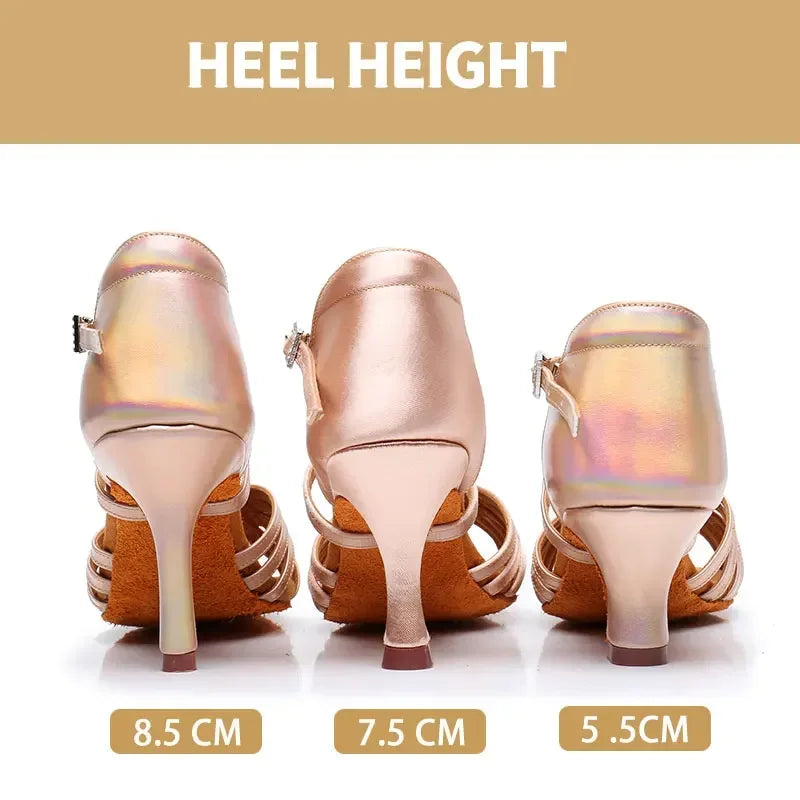 Professional Latin dance shoes, national standard dance shoes, tango women's high-heeled dance shoes, 2024 new style