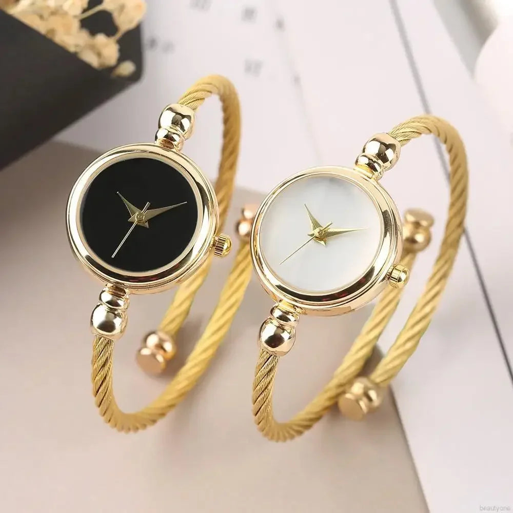 Watch for Women Small Gold Bangle Bracelet Luxury Watches Stainless Steel Ladies Quartz Wrist Watch Brand Casual Women Reloj