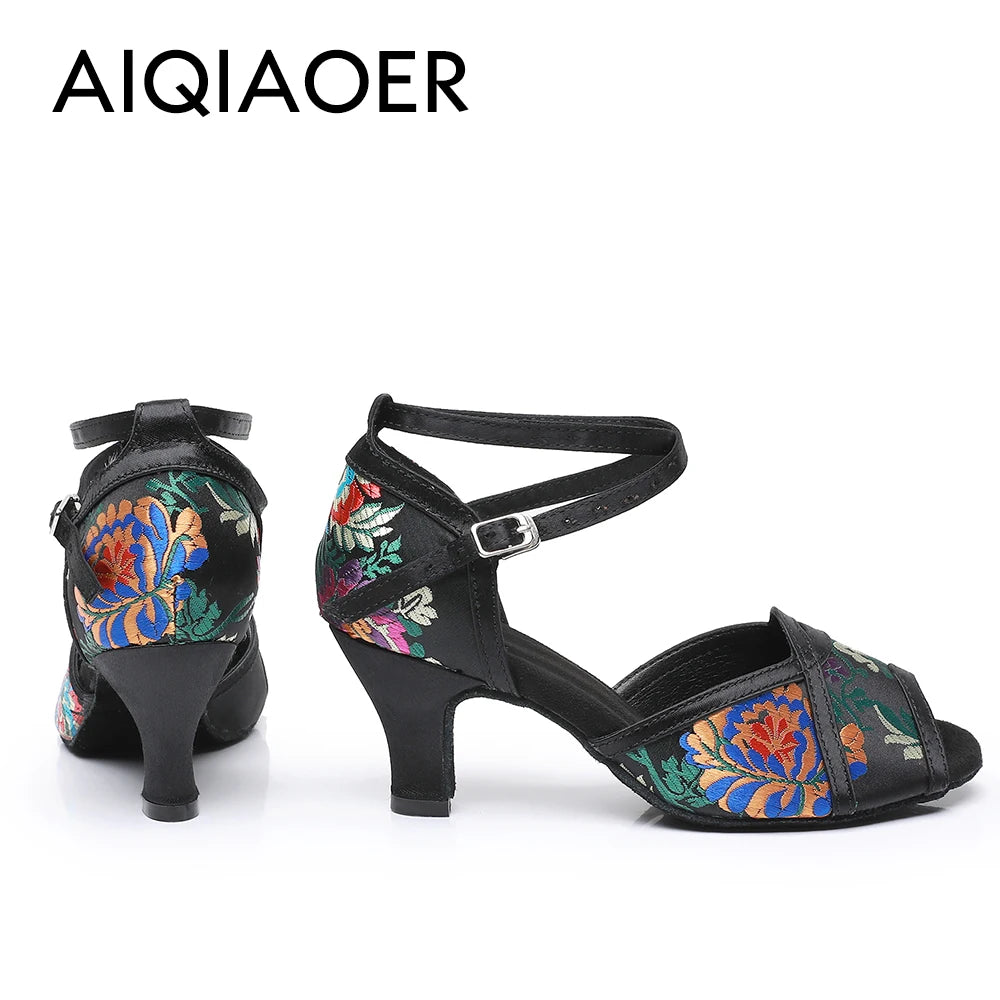 Ballroom Dance Shoes Women Latin Women's Shoes Heel Women's Sandals Summer 2024 High Heels Sandals Elegant Woman Heeled Standard