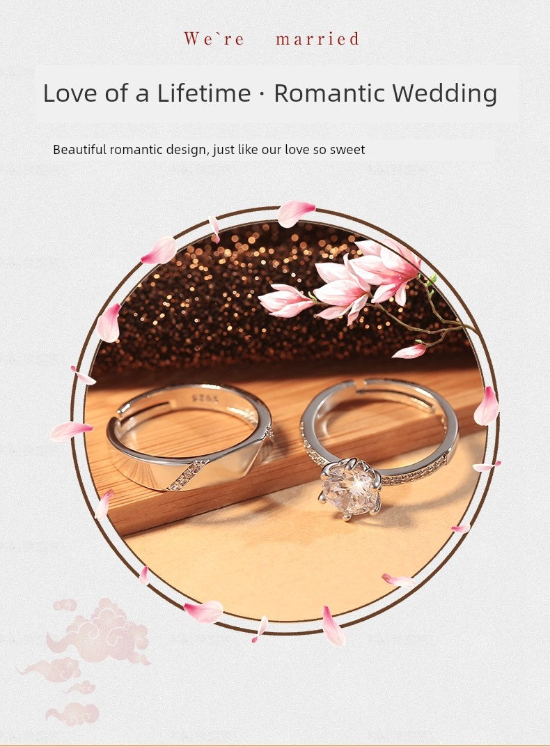 Wedding Artificial Live Couple Fashion Couple Rings