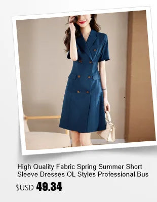 Summer Short Sleeve Elegant Dresses for Women Slim Hips with Scarf Professional Business Work Wear Office Ladies Vestidos