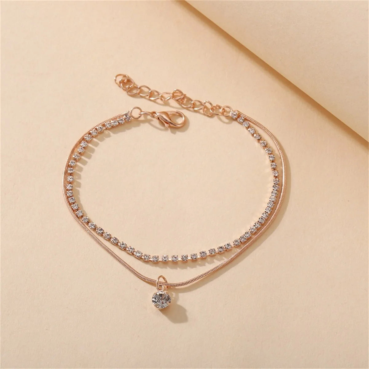 Simple Heart Boho Anklet Bracelets For Women Summer Holiday Beach Chain Bead Ankle Bracelet On Leg Foot Wedding Party Jewelry