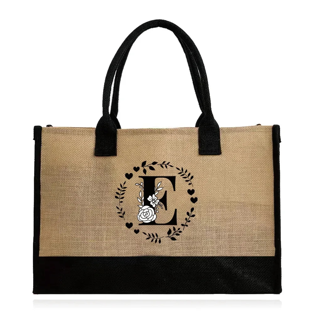 jute beach bag