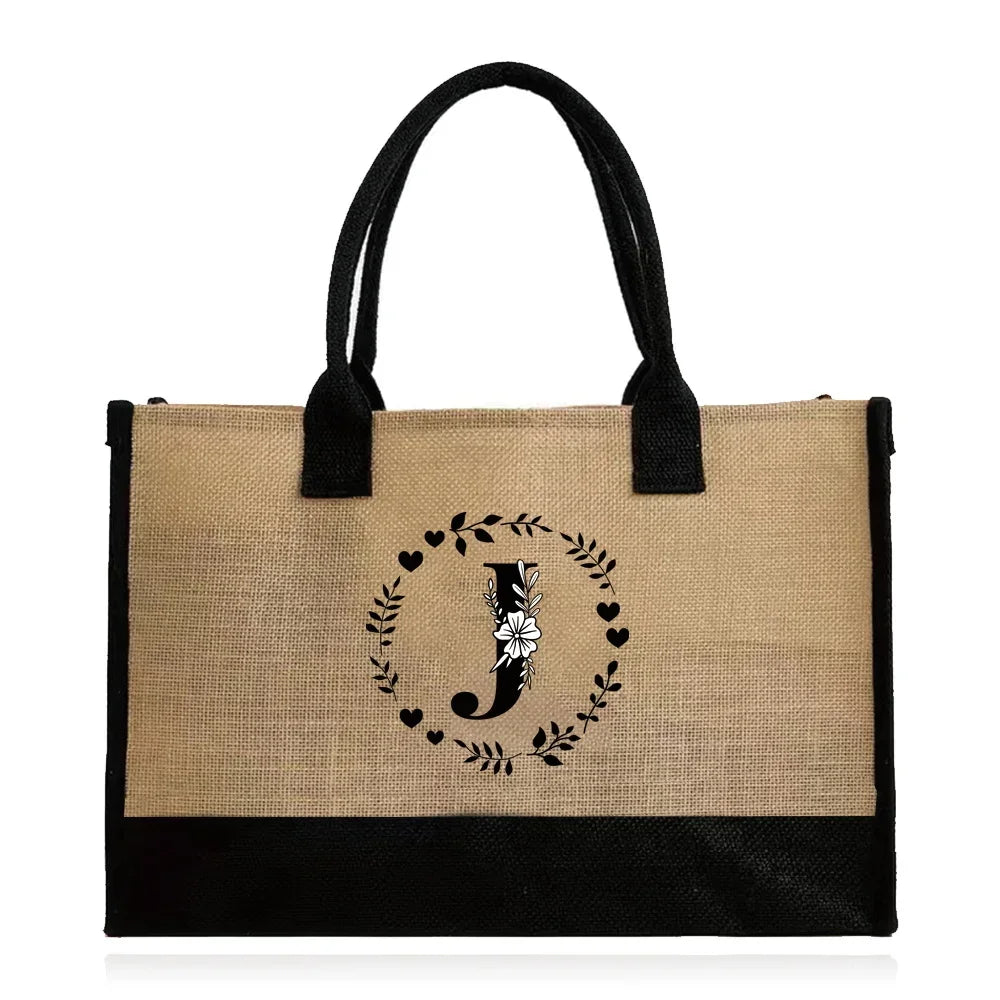 jute beach bag at Pink Emotions