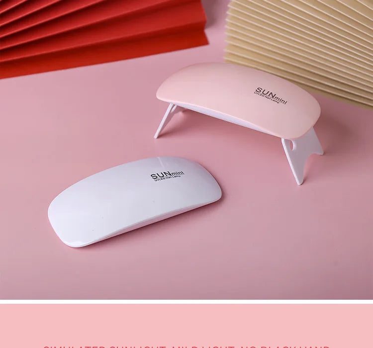 New Portable Nail Dryer Lamp UV LED Nail Light Curing All Gel Polish USB Rechargeable Quick Dry Manicure Machine Nail Art Tools