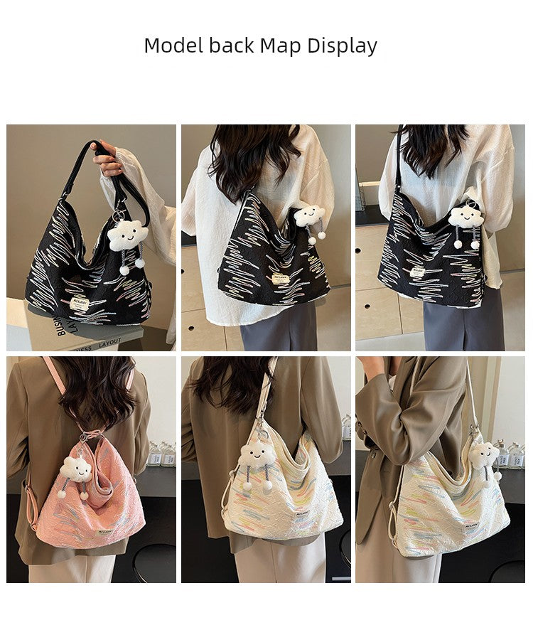 Women's Bag Niche Style Shoulder Work Clothing Canvas Bag