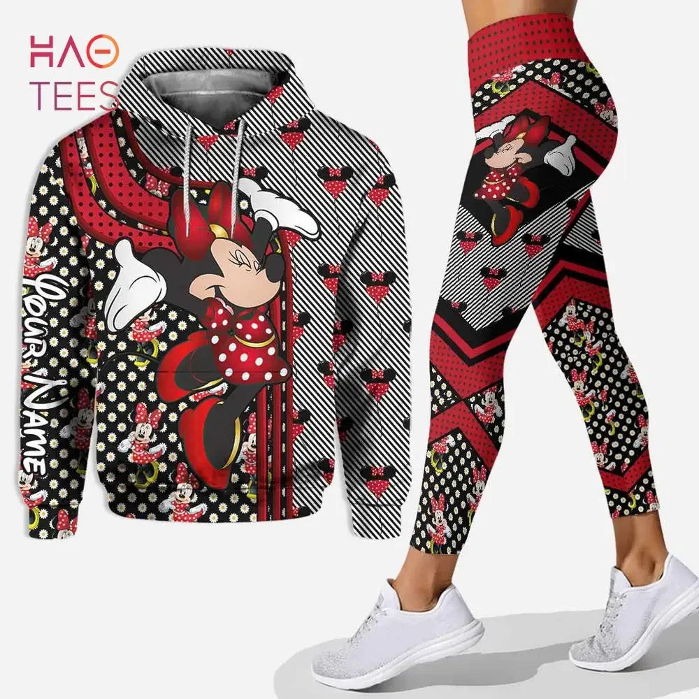 Disney Cheshire Cat 3D Hoodie Women's Hoodie Set Yoga Pants Sweatpants Women's Disney Yoga Hoodie Leggings Fashion Tracksuit