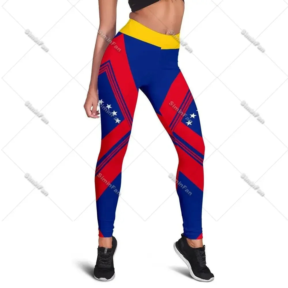 Venezuela Coat of Arms 3D All Over Printed Women Legging Summer Sporty Pant Ladies Yoga Trousers Casual Sportswear Female Outfit