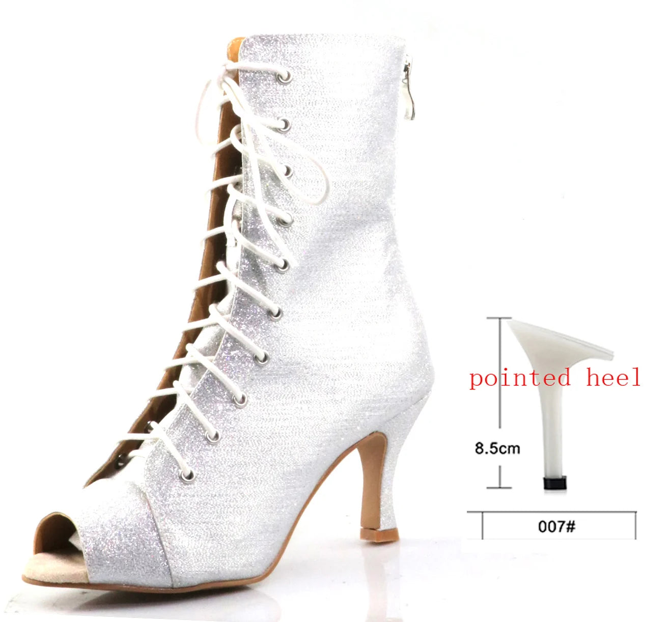 New European and American high heels with straps and hollow out cool boots, modern dance steel pipe jazz dance boots, indoor