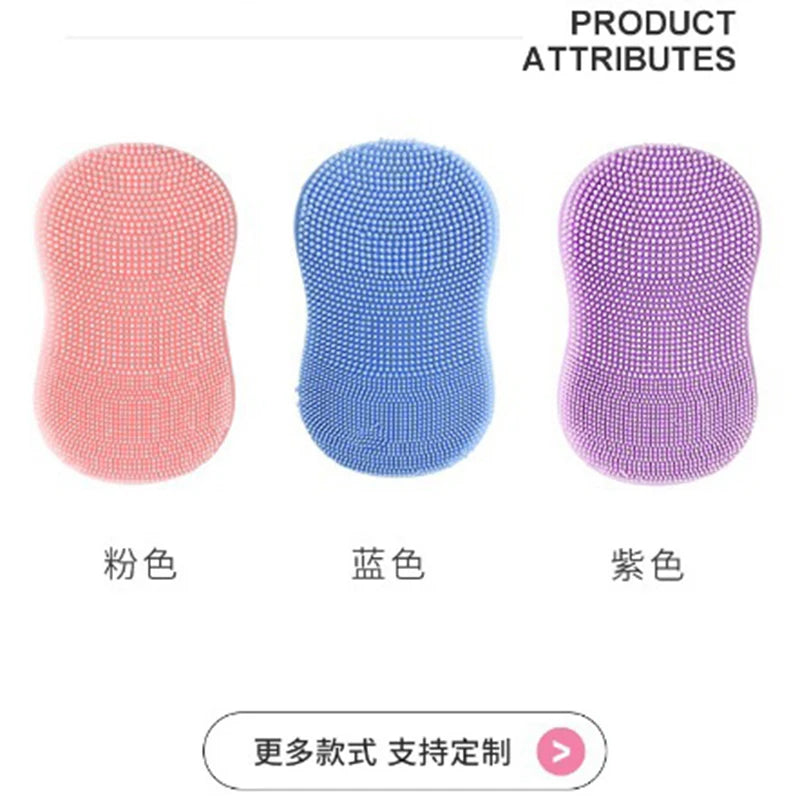 Soft Silicone Massage Makeup Remover Face Cleanser Portable Face Cleaning Brush Blackhead Brush Mini Finger Face Wash Brush