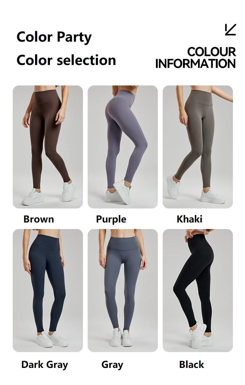 Women's Yoga Pants Thin Velvet Seam Thickened Sports Leggings Fitness Pants  Gray Brown Black Khaki Purple