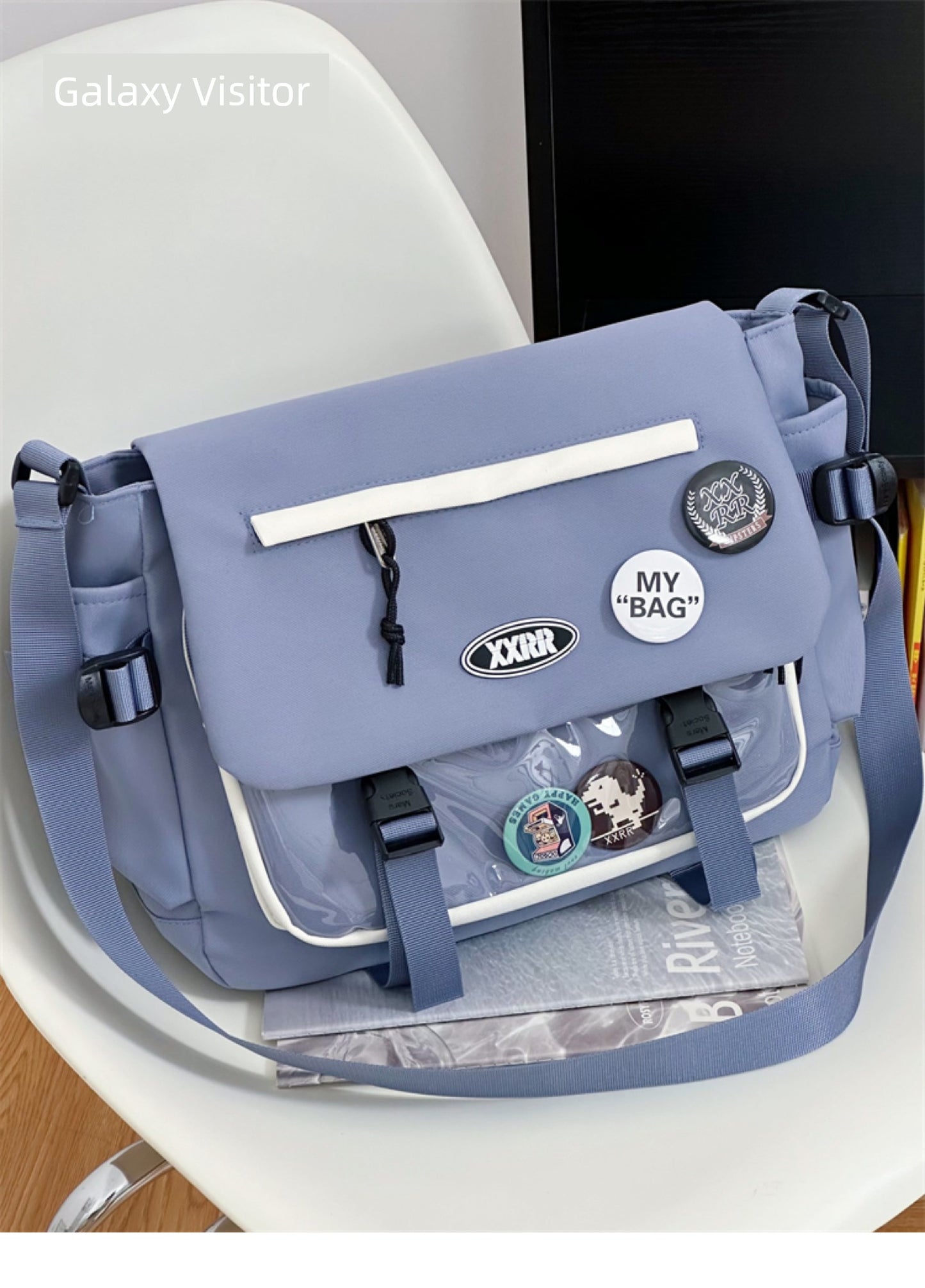 Parka College Student Class K-style Trendy Messenger Bag