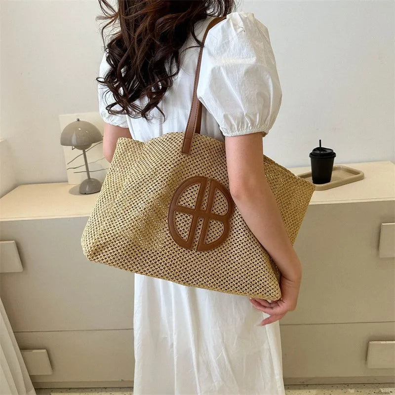 straw tote bag