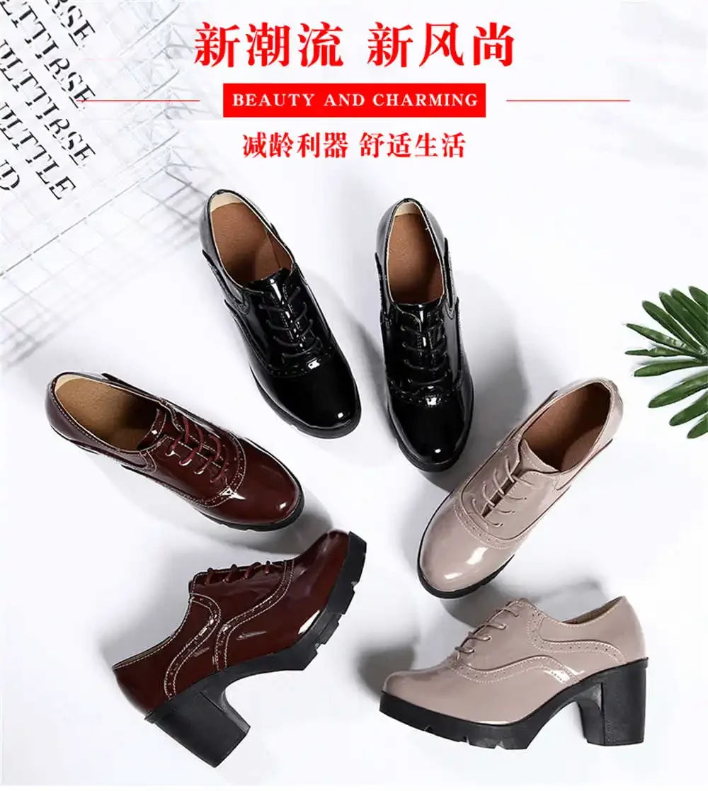 Oxford Platform Low White Heel Dress High Sole Shoes Women's Shoes Luxury Sneakers Sport 2024 Tenis Sneachers Teni