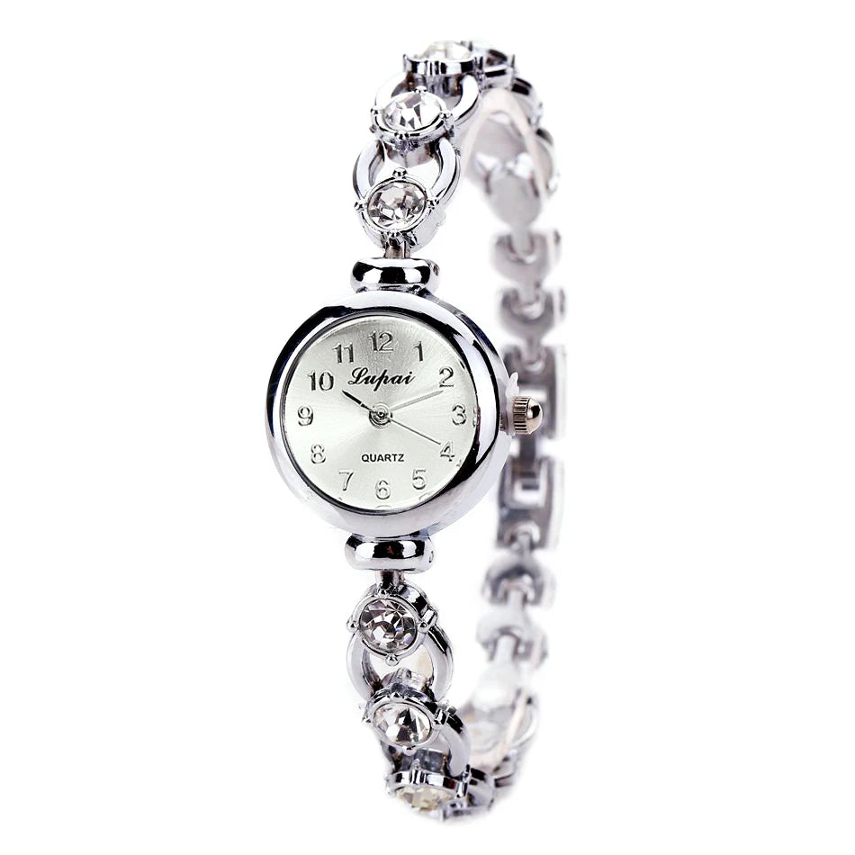 Women Watches 2024 Luxury Brands Stainless Steel Crystal Bracelet Wrist Watch Fashion Ladies Dress Reloj Mujer Montre Femme