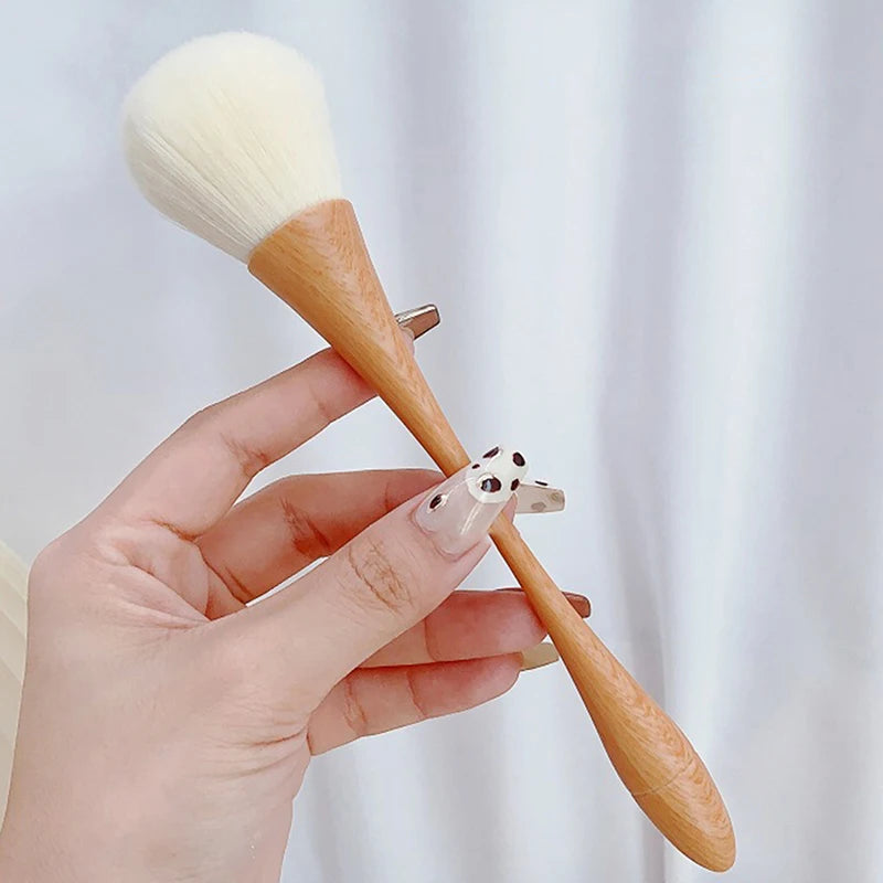 Dust Cleaning Nail Brush Manicure Nail Art Brush Big Head Flower Powder Blush Brush Salon Makeup Beauty Nail Accessories Tool