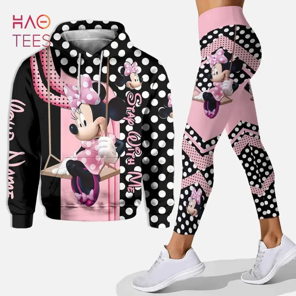 Disney Cheshire Cat 3D Hoodie Women's Hoodie Set Yoga Pants Sweatpants Women's Disney Yoga Hoodie Leggings Fashion Tracksuit