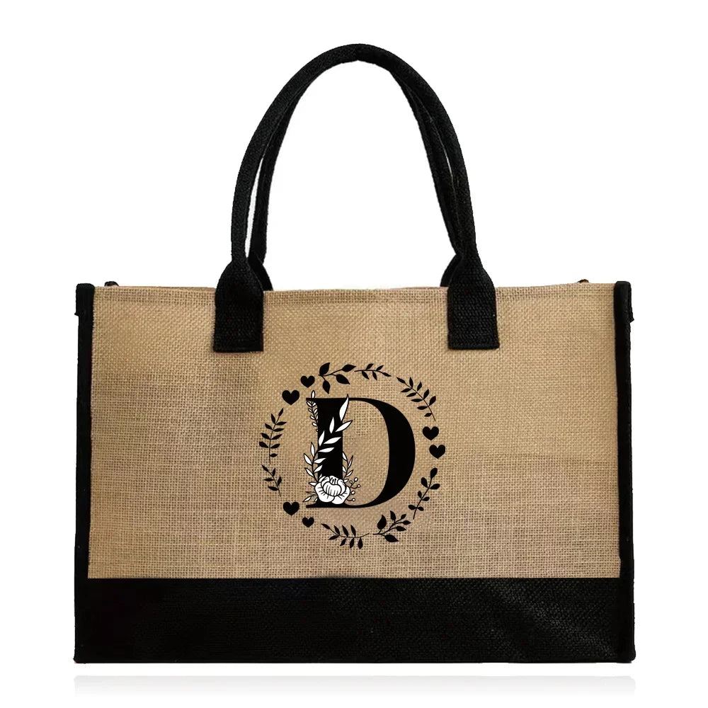 jute beach bag