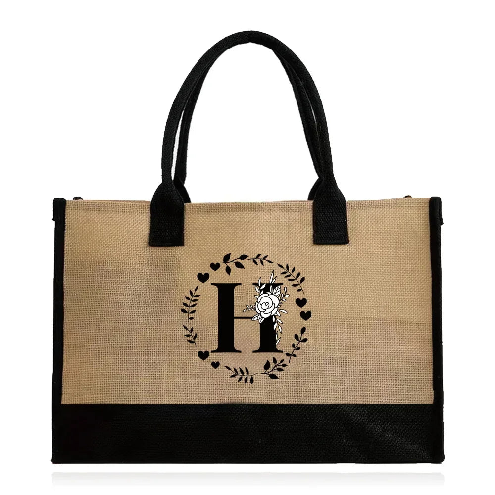 jute beach bag