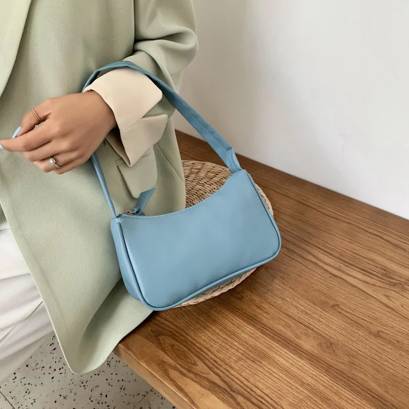 Fashion Simple Totes Bags for Women New Trendy Vintage Handbag Hot sale Female Small Subaxillary Bags Casual Mini Shoulder Bag