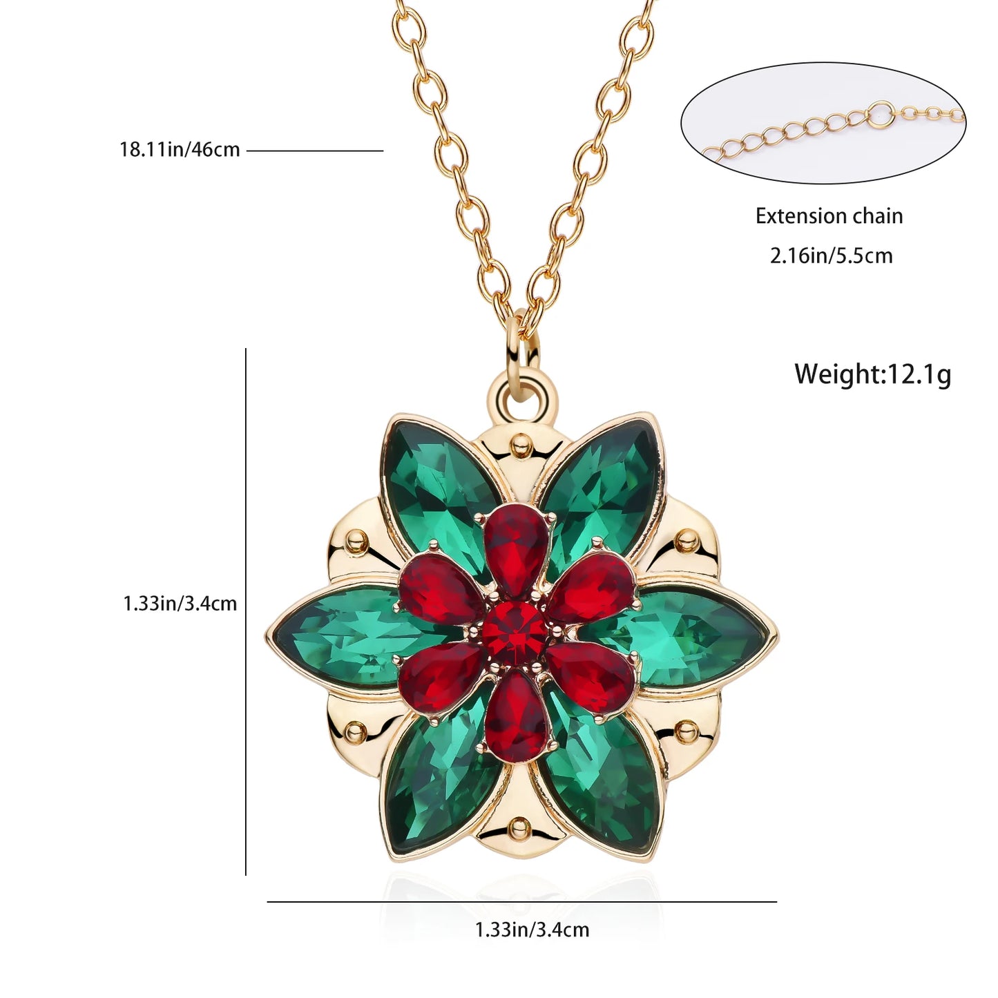 Harong New Fashion Crystal Flower Anastasia Women's Necklace Vintage Elsa Princess Together in Paris Pendant Cosplay Jewelry