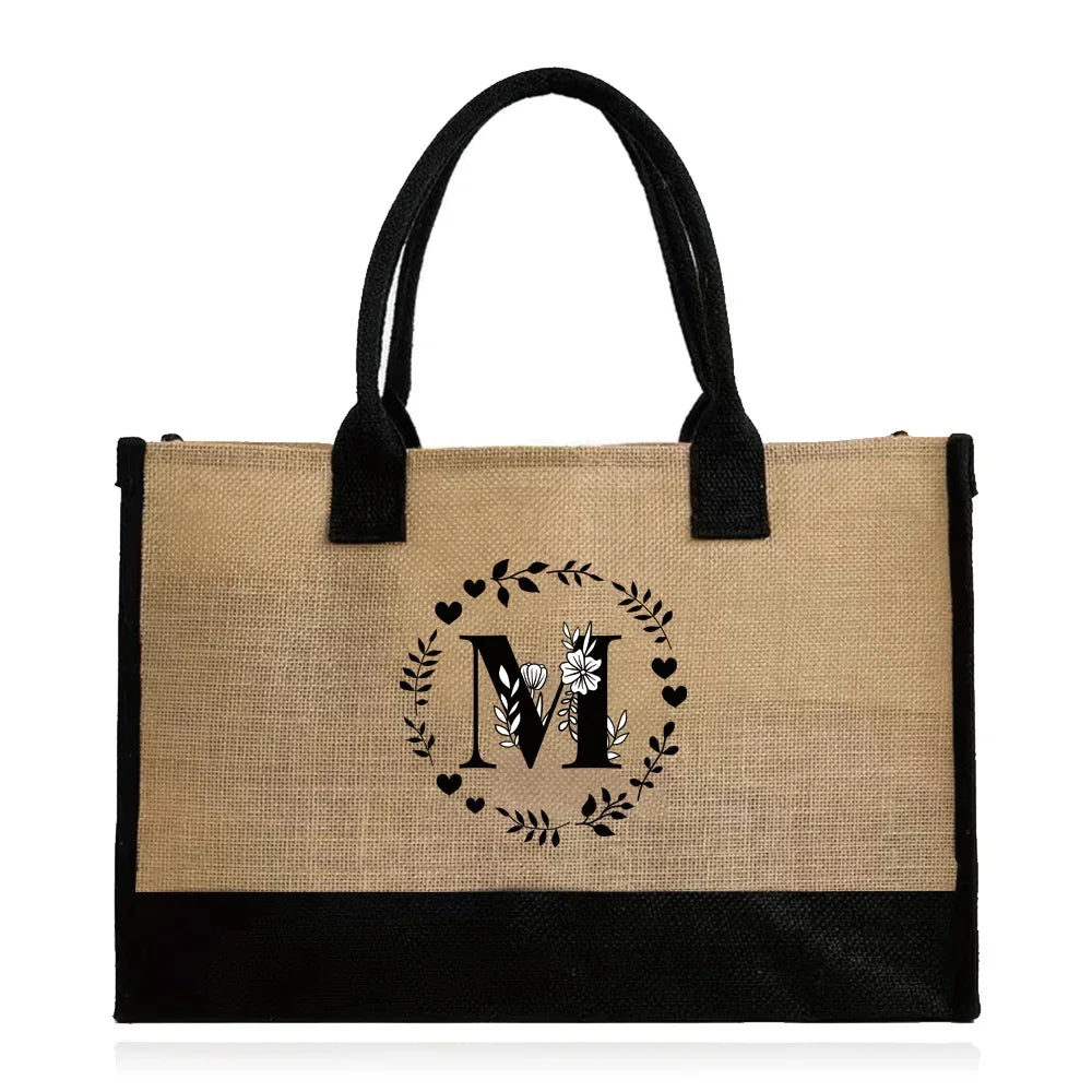 jute beach bag at Pink Emotions