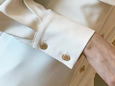 Women's Shirt and Blouse White Dress Shirts Loose Office Outfits Wear To Work Formal Female Tops Full Long Sleeve Button Up Cool