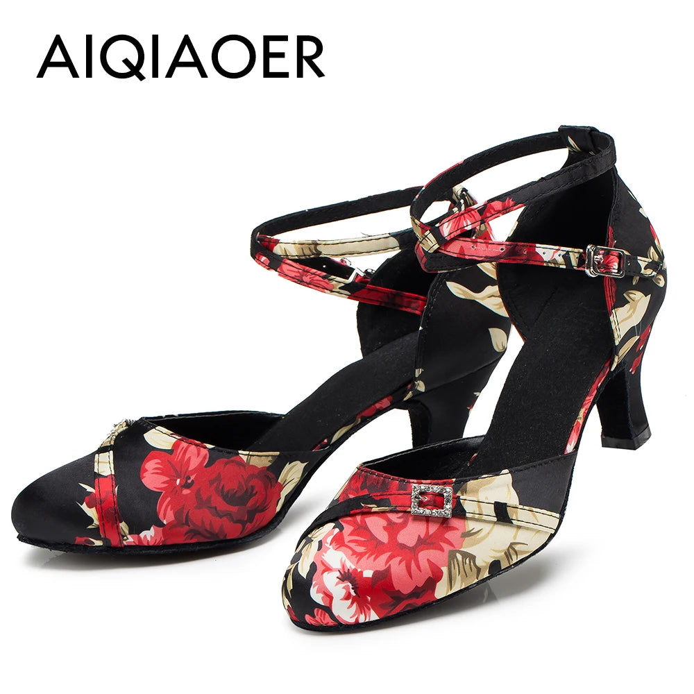 Ballroom Dance Shoes Women Latin High Heels Sandals Women's Evening Heel Shoe Elegant Woman Heeled Shoes Summer 2024 Standard