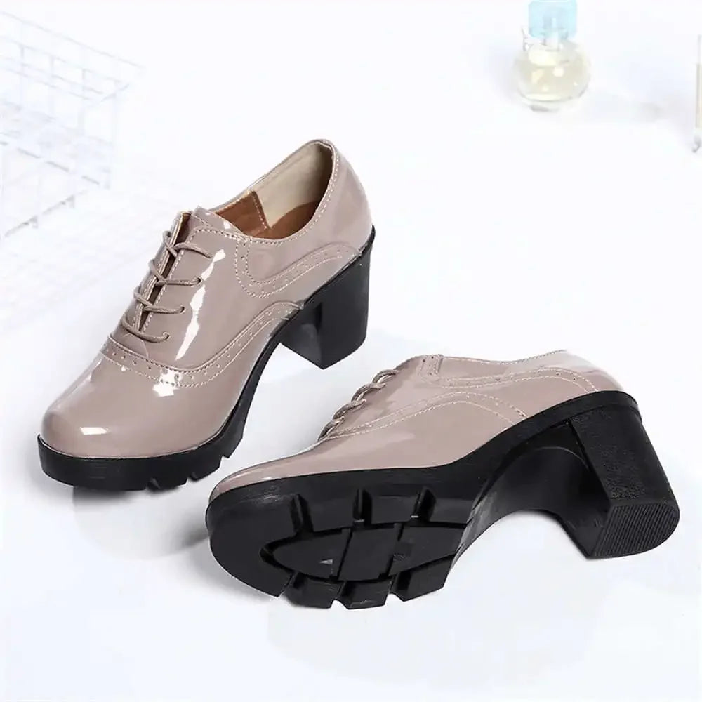 Oxford Platform Low White Heel Dress High Sole Shoes Women's Shoes Luxury Sneakers Sport 2024 Tenis Sneachers Teni