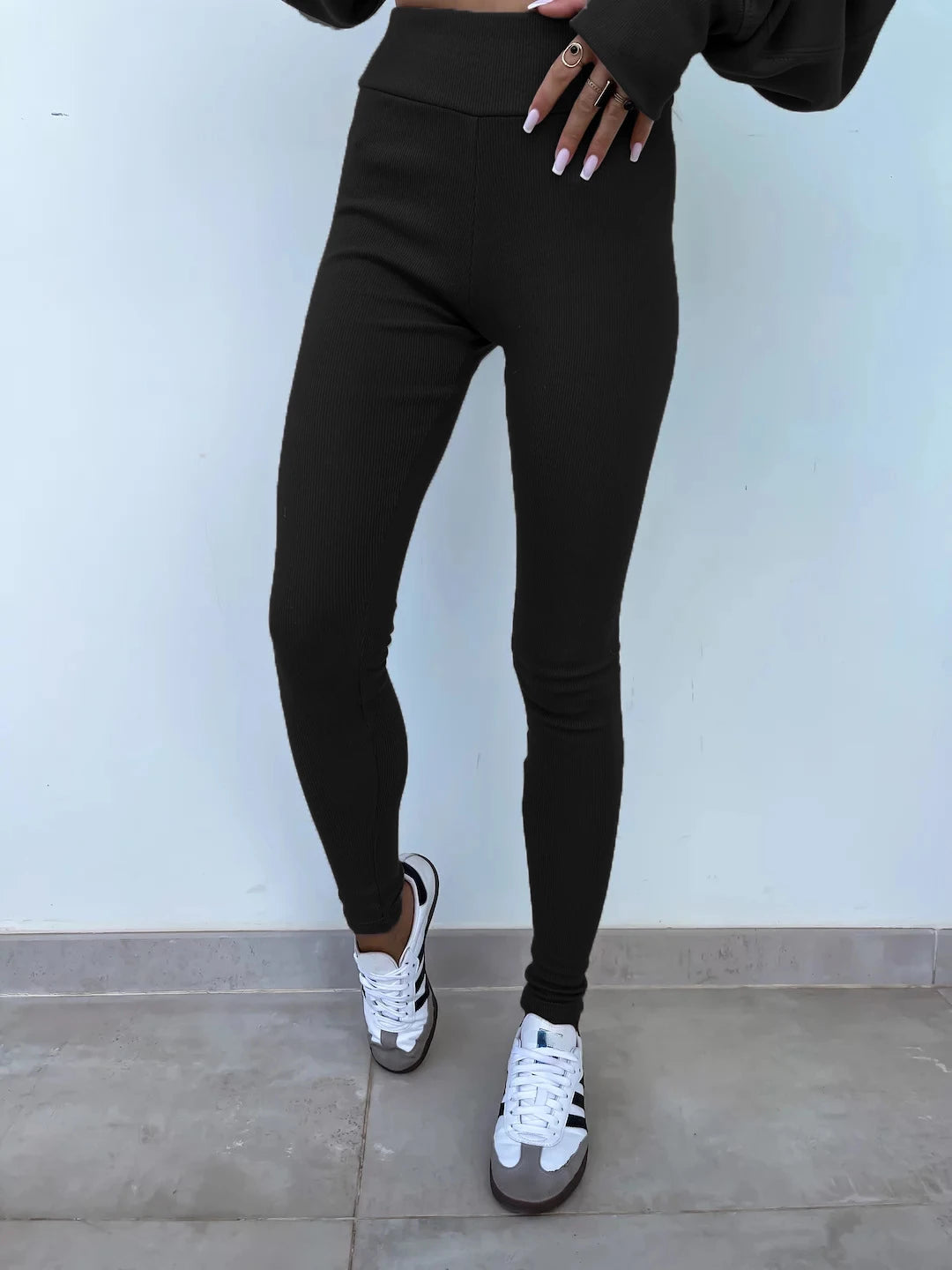 New in Women Tracksuit 2 Piece Sets Autumn Casual Oversized Sweatshirts Slit Fitness Slim High Waist Leggings Hoodie Set Female