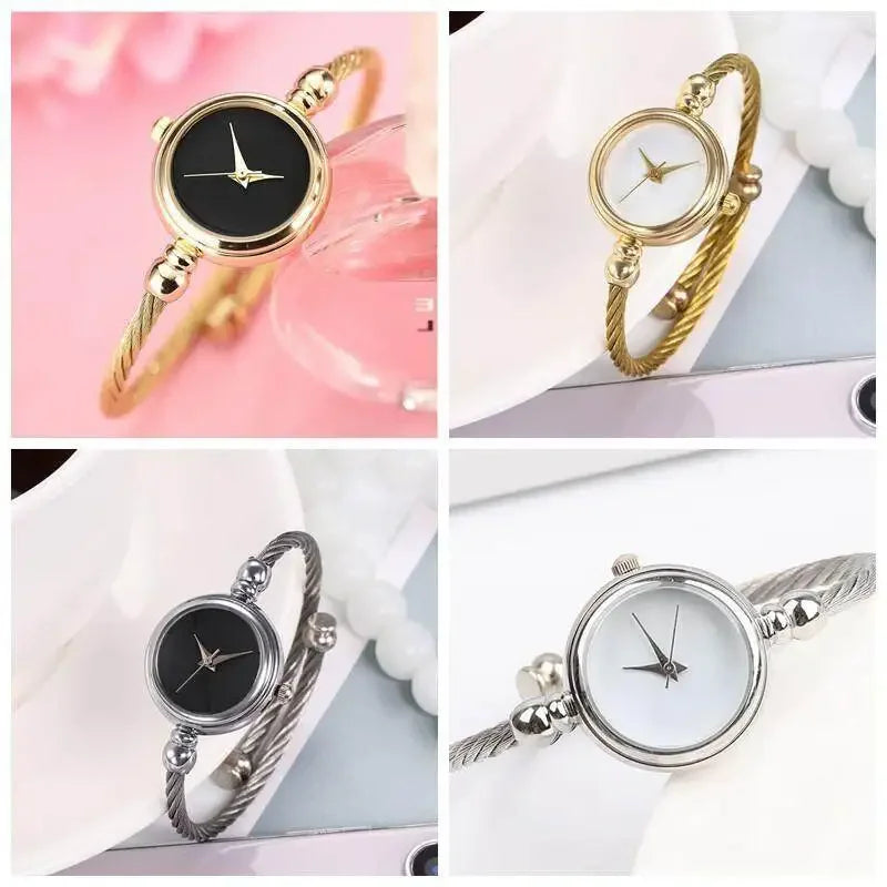 Watch for Women Small Gold Bangle Bracelet Luxury Watches Stainless Steel Ladies Quartz Wrist Watch Brand Casual Women Reloj