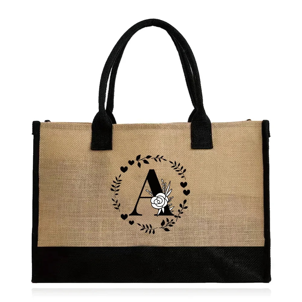 jute beach bag