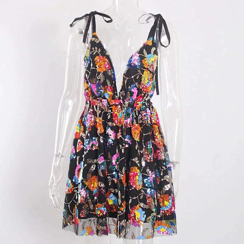 black summer party dress