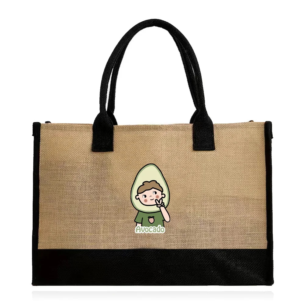 canvas jute tote bags