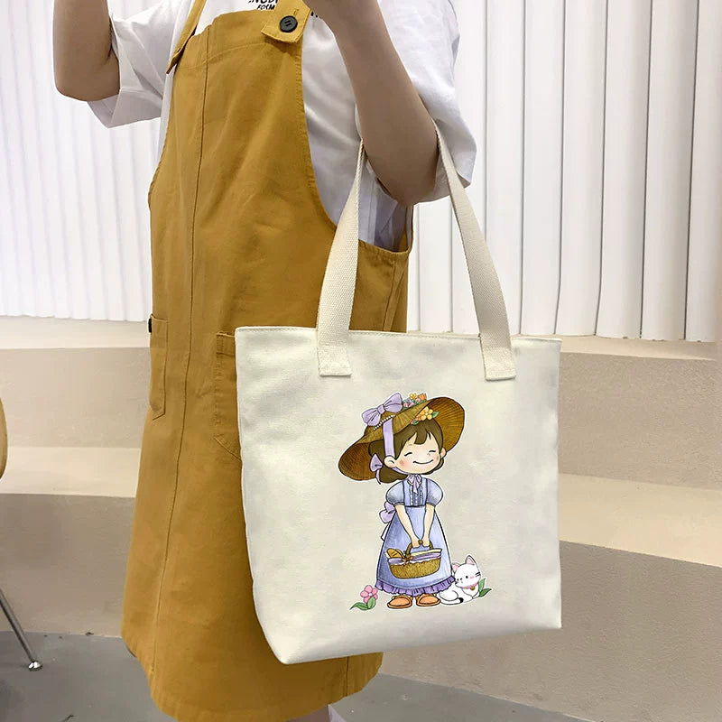 canvas tote bags with zipper