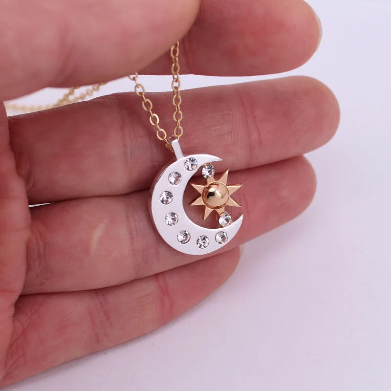 celestial moon necklace