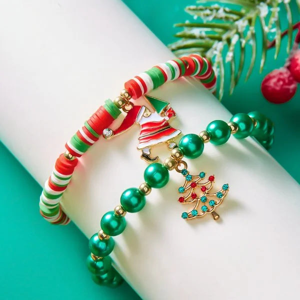 christmas tree friendship bracelet