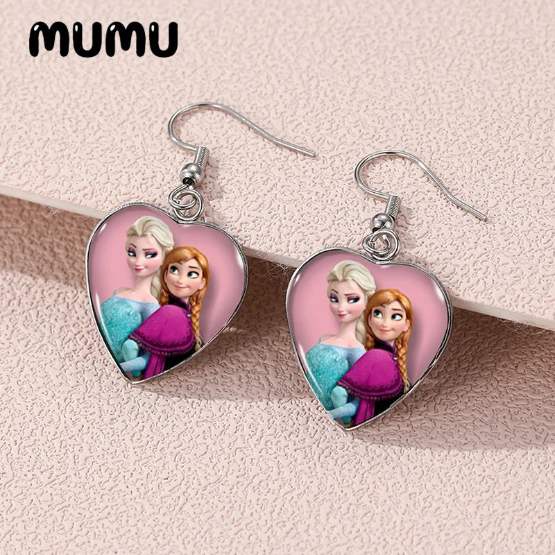 heart dangle earrings