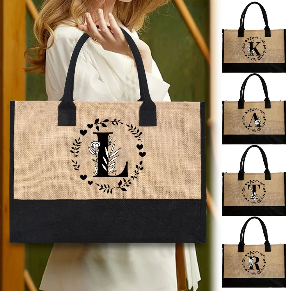 jute beach bag