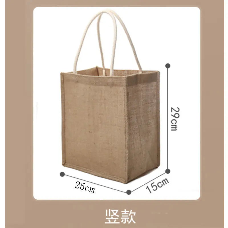 lined tote bag size