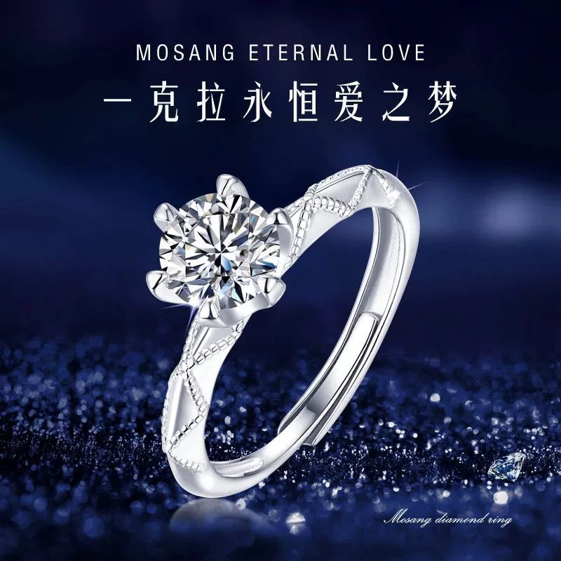 moissanite wedding ring sets