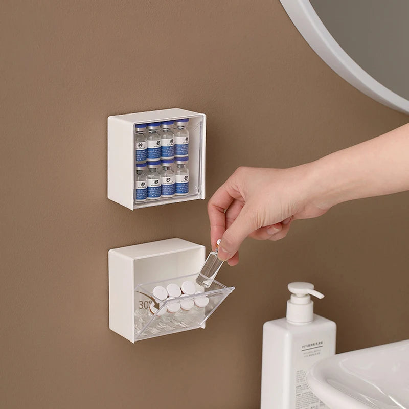 wall-mounted plastic storage box