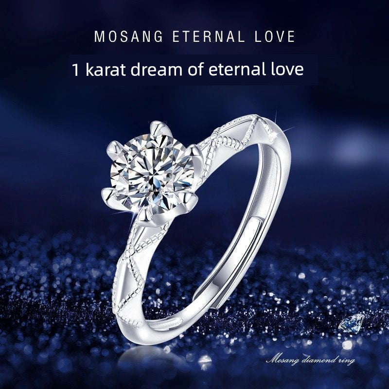 women's moissanite wedding rings